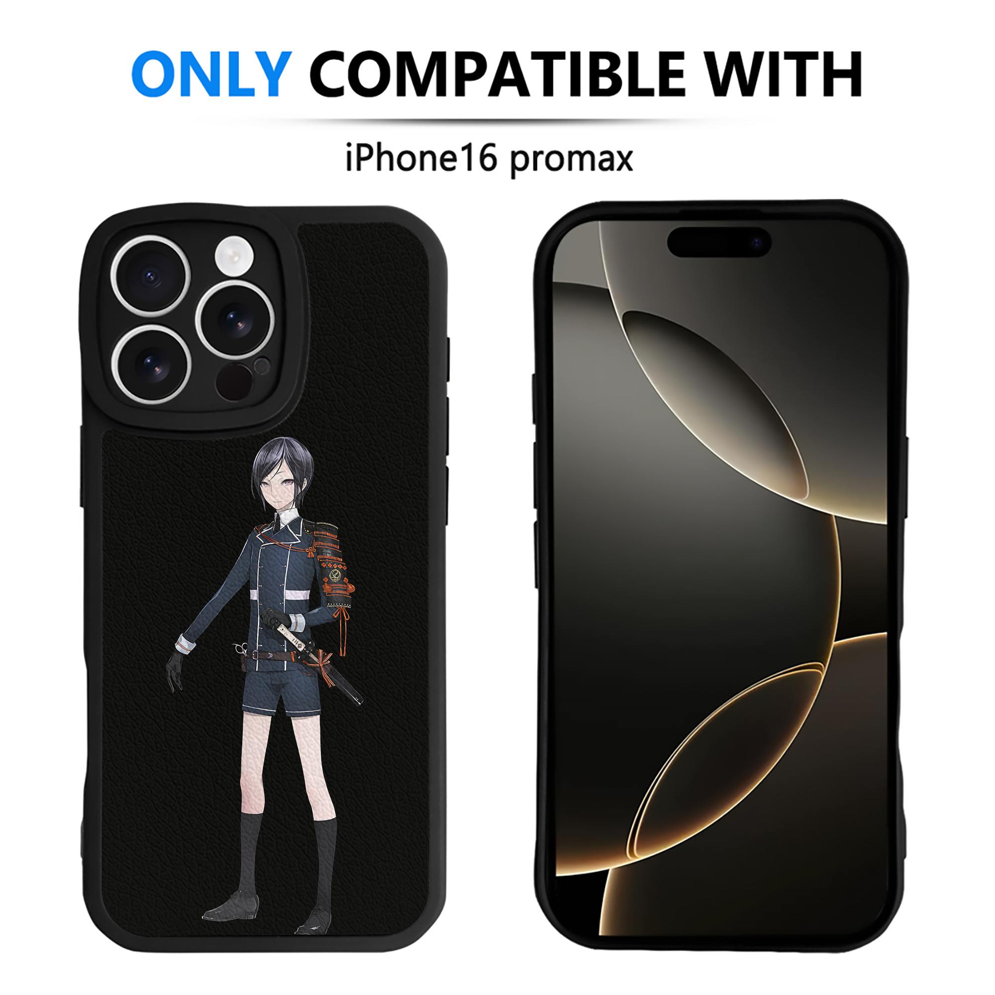 （画像用） 刀剣乱舞 Touken Ranbu 【iPhone 16シリーズ対応】シリコンスマホケース（レザー調） 材質：シリコン